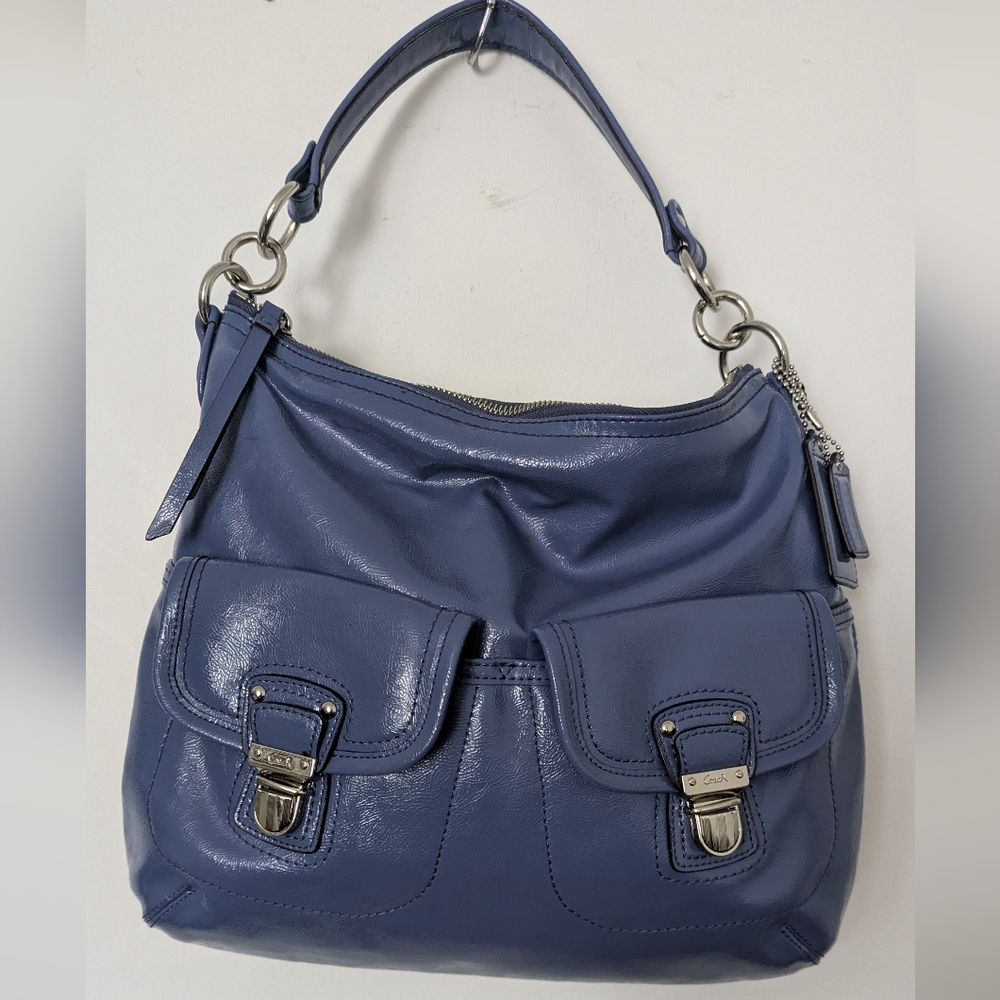 Coach Blue Leather Shoulder Bag 💙